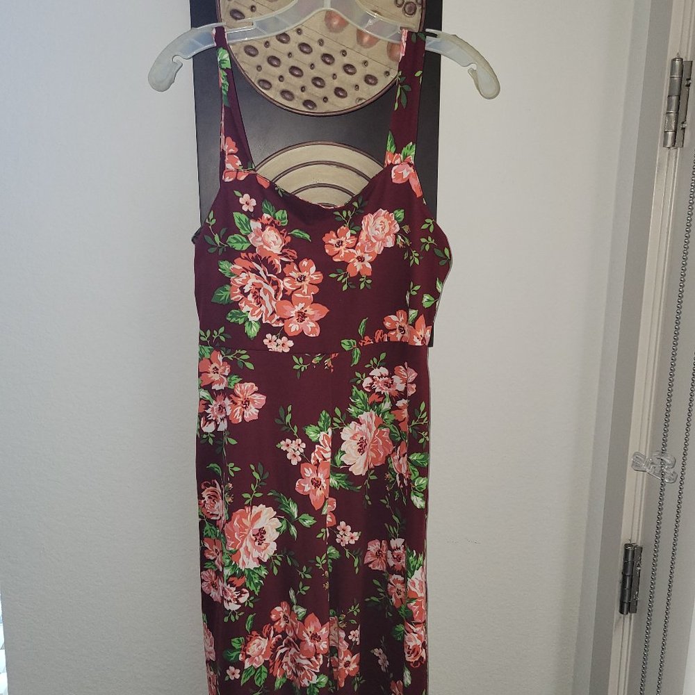 Red Floral Romper